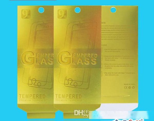 

500pcs tempered glass retail package packaging boxes bag for samsung for iphone for 6 inch below tempered glass packaging