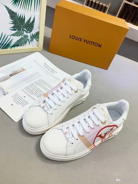 

time out sneaker white black leather non-slip rubber outsole female crime designer ms luxury platform casual shoes 97