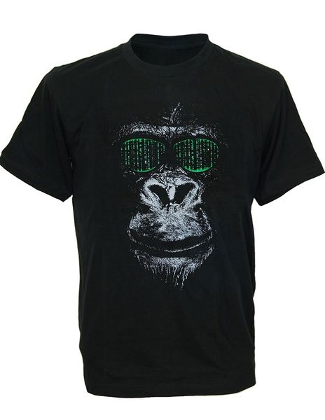 

funny clothing casual short sleeve tshirts cool future chimp monkey ape shades sunglasses men t-shirt