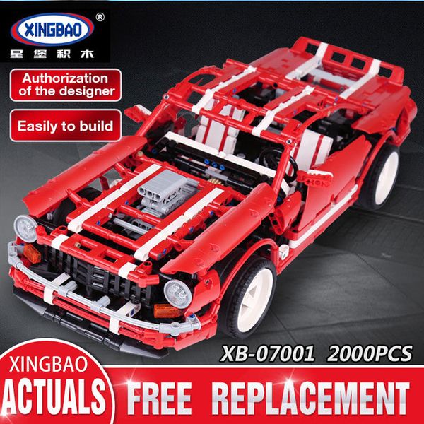 

in stock xingbao 07001 block 2000pcs creative moc series the 2014 muscle car set educational building blocks bricks toy model