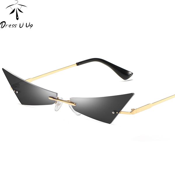 

dressuup women sports glasses vintage mirrored cat eye sunglasses retro small frame uv400 eyewear fashion ladies driver, White;black