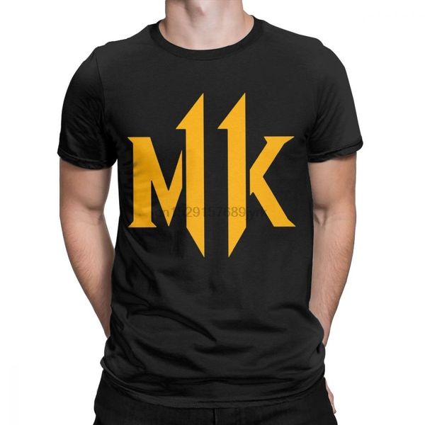 

mens mortal kombat logo t-shirts mk11 popular fighting game t shirt cotton clothing casual short sleeve tees graphic