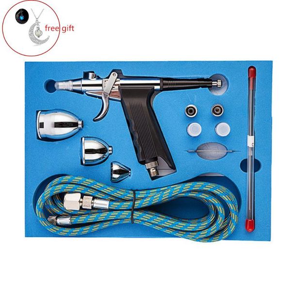 

spray gun dual-action air brush 0.2/0.3/0.5mm needle airbrush painting cars air brush spray pen aerograph kit akvagrim tattoo