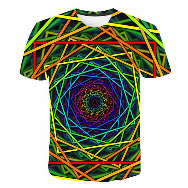 

colorful dizziness 3d print shirts plus size harajuku aesthetic men clothing