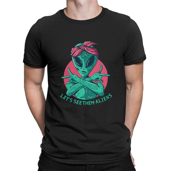 

alien t shirt i don't believe in humans black cotton t-shirt cartoon fashion pattern storm area 51 t-shirts s-3xl