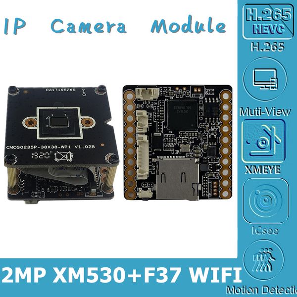 

wifi wireless ap 2mp xm530+f37 1920*1080 25fps ip camera module board 8-128g sd card two-way audio cms xmeye p2p cloud
