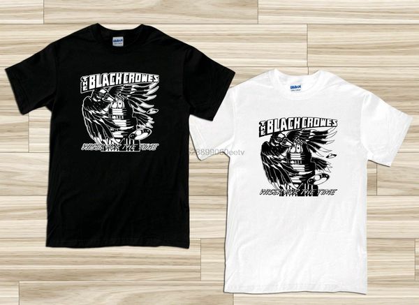

новая черная crowes мудрее время белый черный shirt сша размер s-xxxl zm1