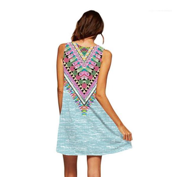 

famale dress womens summer designer retro vest dress fashion sleeveless crew neck strapless print, Black;gray