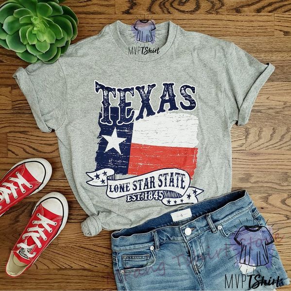 

texas lone star state est 1845 t-shirt-texas souvenir tee-texas pride tee-men texas state nickname shirt-july 4th tee