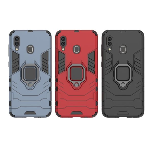 

ring holder kickstand cover case armor rugged dual layer for samsung galaxy s10 s10e s10 plus a30 a50 a40 a60 m10 m20 m30 a8s 50pcs