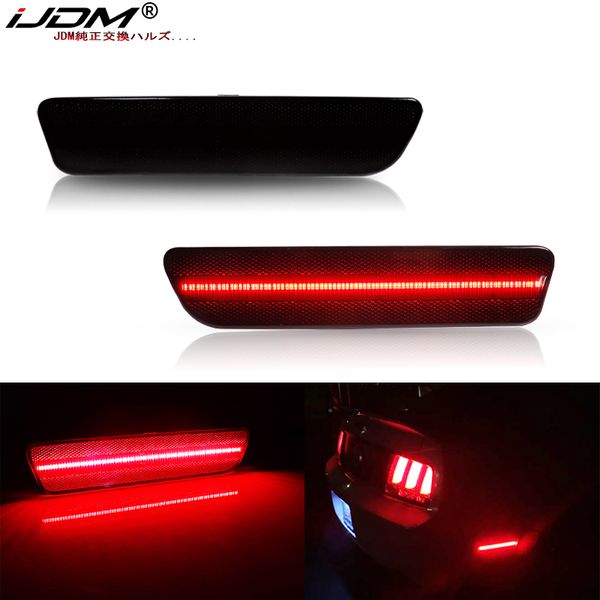 

ijdm 12v красный full led задний боковой габаритный свет для 2005-2009 mustang боковой габаритный фонарь света замена oem назад лампы боково