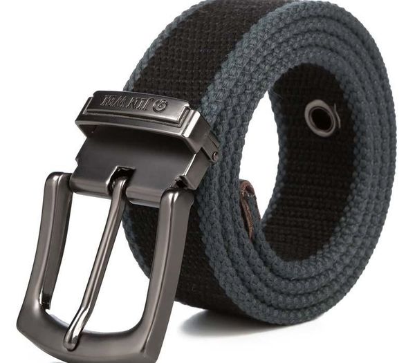 

new military tactical belt men canvas belts for jeans male casual metal pin detachable buckle straps belt ceintures y200513, Black;brown
