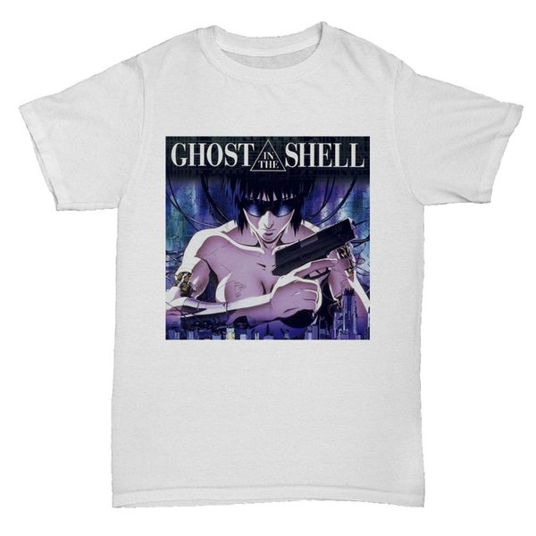 

men t shirt 2020 summer 100% cotton ghost in the shell cult chinese japanese anime sci fil film movie t shirt classic tee
