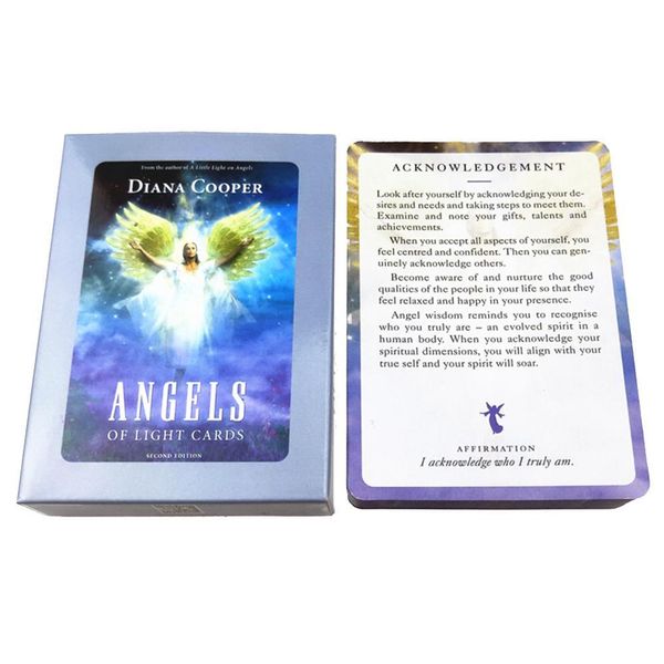

54pcs tarot cards angels of light card family holiday party entertainment board game card full english tarot set bbyfcz lipper