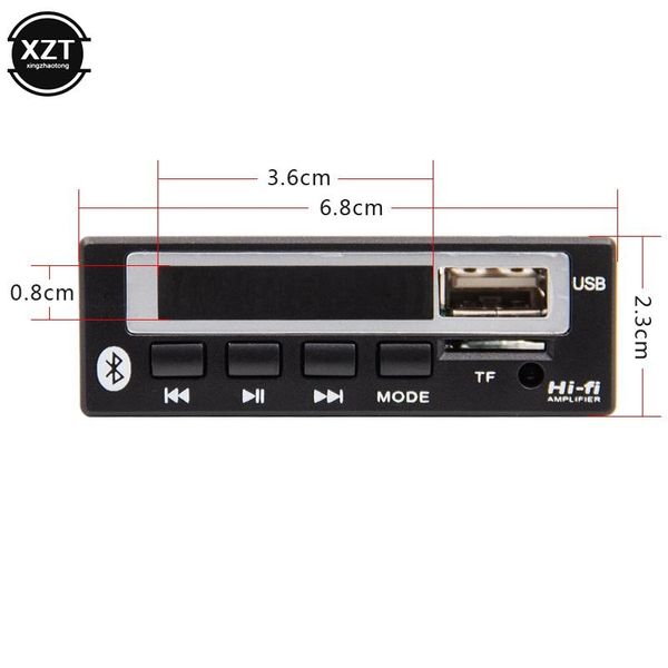

3 player 2019 car audio usb tf fm radio 3 module wireless bluetooth5.0 12v mp3 wma decoder board mp3 player with remote