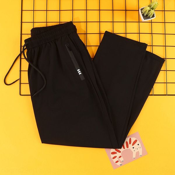 

2020 spring new quick-drying loose casual korean style sports casual pants fashionable breathable men's mid-waist pants naz5o, Blue