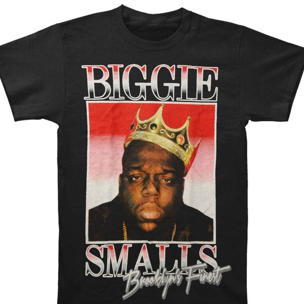 

t shirt хлопок мужчины с коротким рукавом футболки notorious b i g men's biggie бруклина finest футболка black