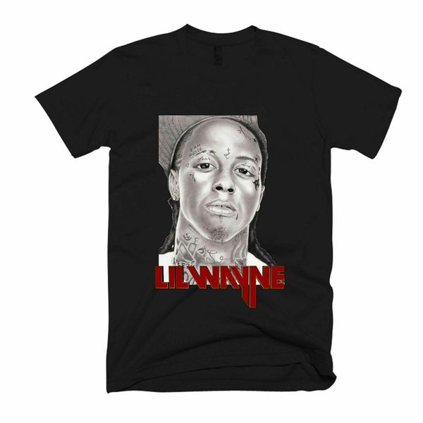 

new lil wayne tattoe men's women's t shirt usa size em1 loose size ajax tee shirt