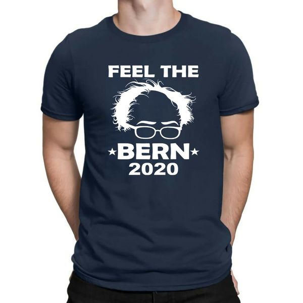 

feel the bern 2020 t-shirt - bernie sanders for president hindsight democrat 2019 funny cotton casual tee printed tee