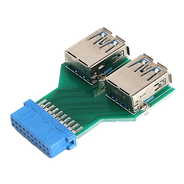 

2-портовый usb 3.0 женские 20 card adapter женского адаптер заголовок pin / 19pin