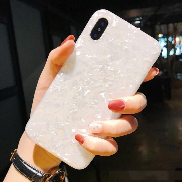 

luxury gradient bling pearl color phone case for iphone x xr xs max soft tpu cover for iphone 7 8 6 6s plus glitter back