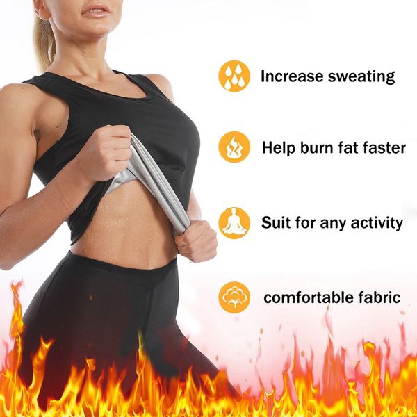 

fitness sports vest exercise shapers training sweat sleeveless shirt slim clothes vests slimming women tank plus size, Black;blue