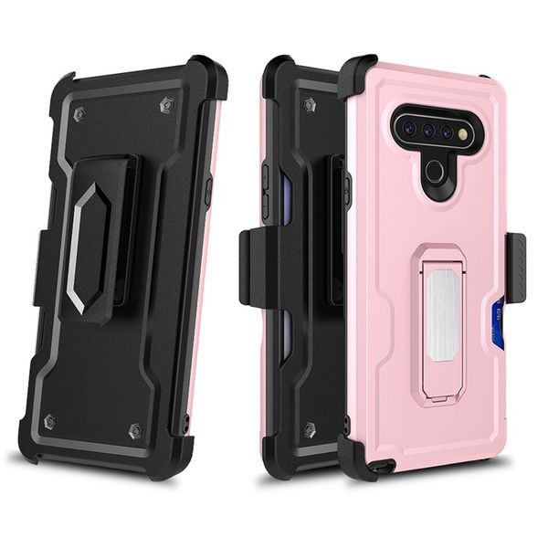 

for samsung galaxy a01 a21 a11 hybrid armor case belt-clip holster cell phone cases for motorola moto g stylus kickstand protective cover d1