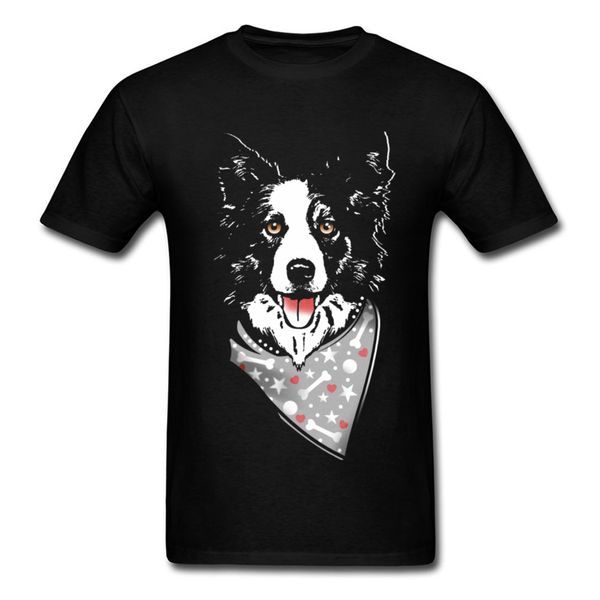 

border collie love all cotton t-shirts for men pit bull pug dog corgi cute graphic & tees funny designers fashion tees