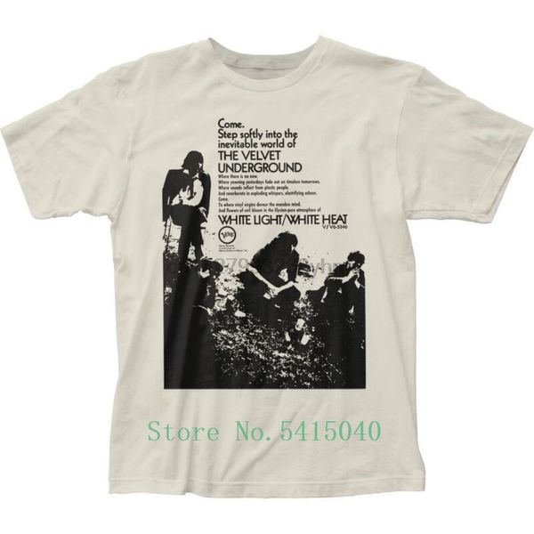 

authentic the velvet underground nico white light heat come step softly t-shirt design t shirt gift t-shirt print o-neck