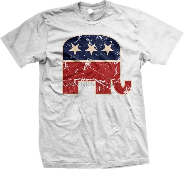 

republican elephant political party right wing conservative new summer style unny novelty hip hop rock men soccer t shirt