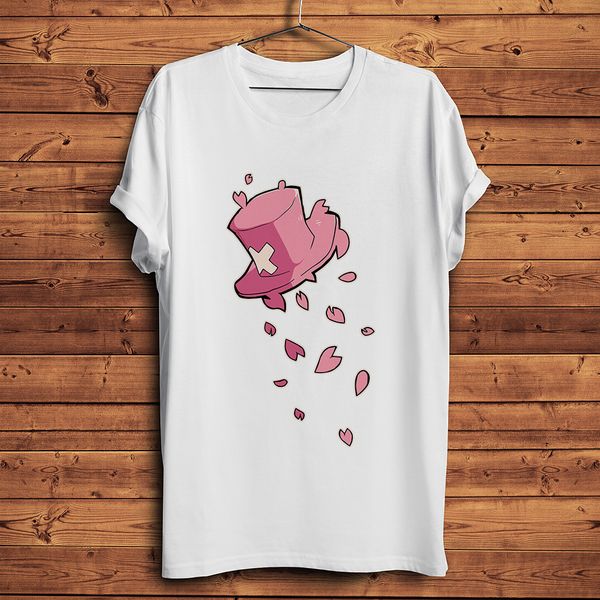 

doctor tony chopper hat funny anime t-shirt homme short sleeve t shirt men summer white manga tshirt hipster streetwear