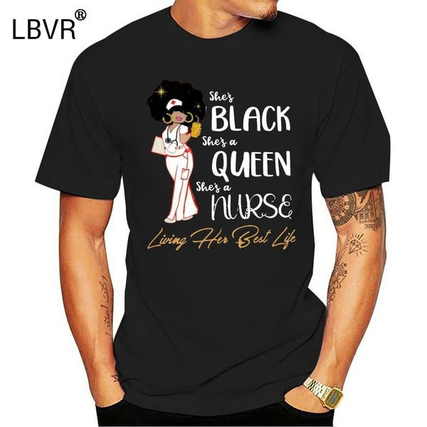 

she black she queen she nurse g200l ladies cotton t-shirt