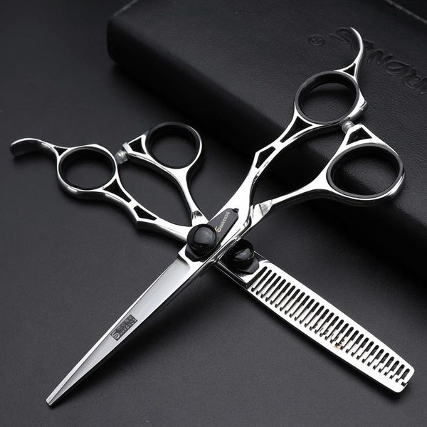 

hair scissors 6-inch salon hairdressing modeling teachers cutting + thinning tool set