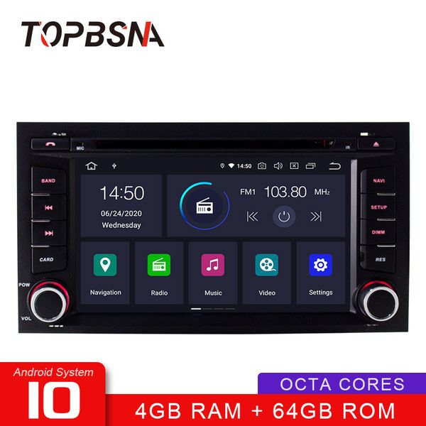 

sna octa cores 4g+64g android 10 car dvd player for seat leon 2014 2020 2020 wifi gps navi stereo 2 din car radio video