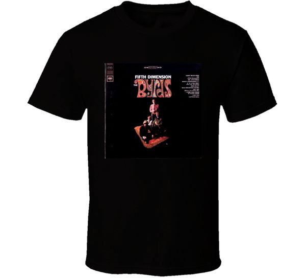 

new the byrds fifth dimension vintage 60's rock album men's t-shirt size s-2xl custom graphic tees tee shirt
