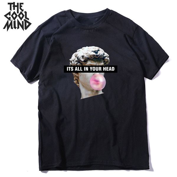 

coolmind 100% cotton david print men t shirt casual fashioin streetwear men tshirt cool t-shirt male men tee shirts