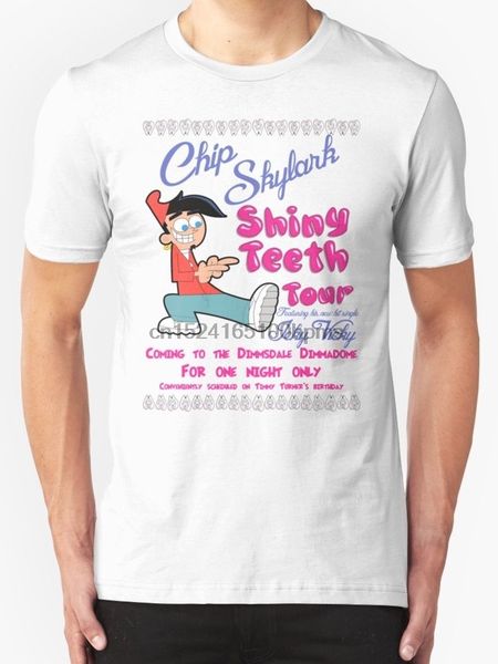 

chip skylark tour poster - faily oddparent men's white t-shirt size s to 2xl