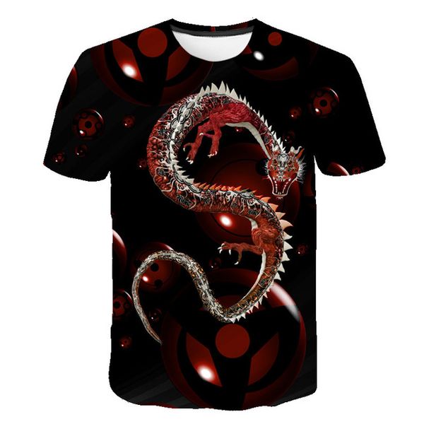 

popular chinese cartoon dragon and versatile harajukut-shirts 3d print shirts aesthetic plus size aesthetic men clothing