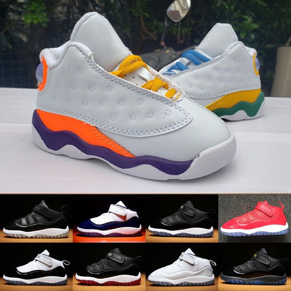 

kids jumpman 13 11 gs playground designer shoes boys girl 13s 11s basketball sports shoes sneakers 22-27