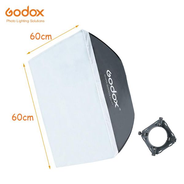 

godox 23.6"x23.6"/60x60cm square softbox with digital mount for p studio flash strobe