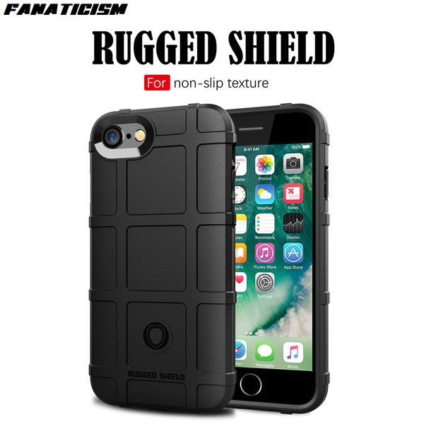 

rugged shield coque phone cases for iphone 6 7 8 plus 6s plus 7plus 8pus matte soft tpu silicone armor cover
