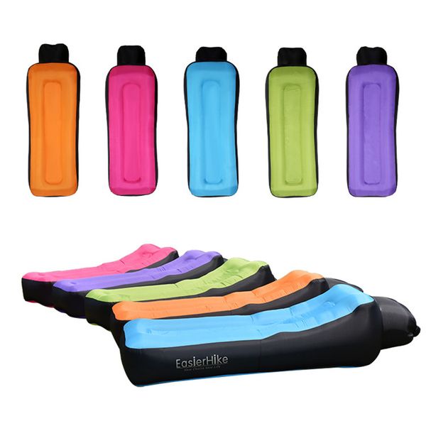 

lazy inflatable sofa camping bed is small in size and portable anti-tear coating material load-bearing 200kg 6 colors available