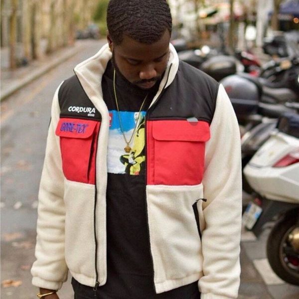 

18fw expedition fleece jacket retro high street fashion warm comfortable men and women couple jacket hfssjk152, Black;brown