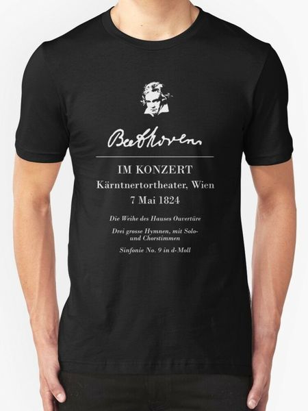 

2019 летний новый beethoven im konzert men's t-shirt размер s-3xl тройники