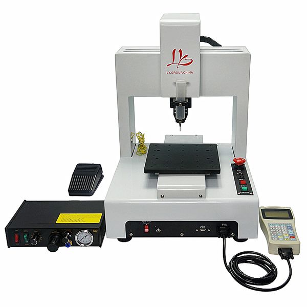 

ly-221 automatic glue dispenser 3 axis compatible for mobile frame glue dispensing works 110v/220v