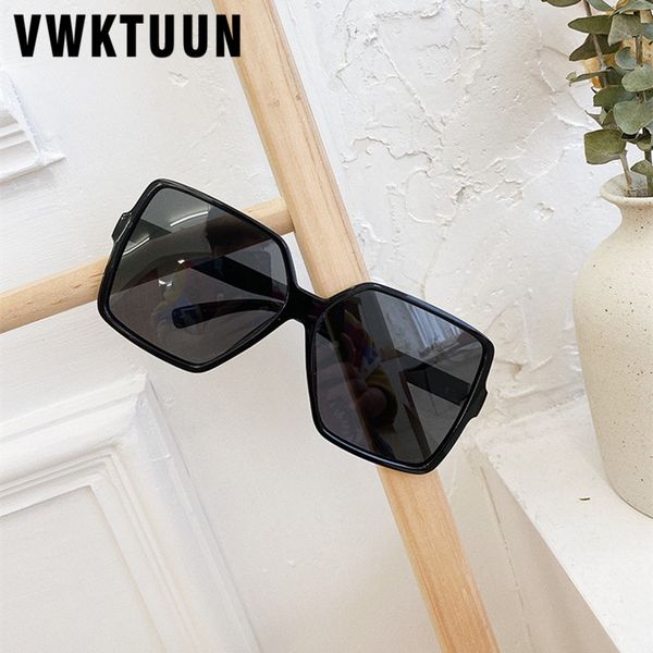 

vwktuun black sunglasses women 2020 oversized uv400 goggles big sun glasses for female driving driver eyewear women's sunglasses, White;black