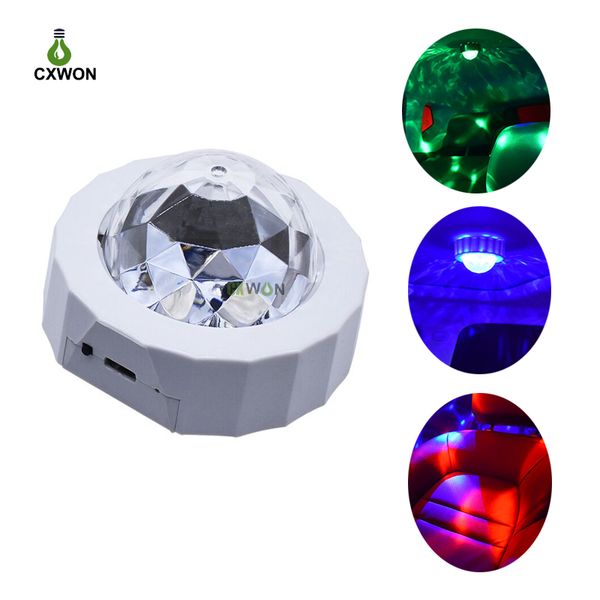 Mini LED Disco Licht RGB USB wiederaufladbare Auto DJ Lichter Bühne Laser Lampe für Party Club Dekoration