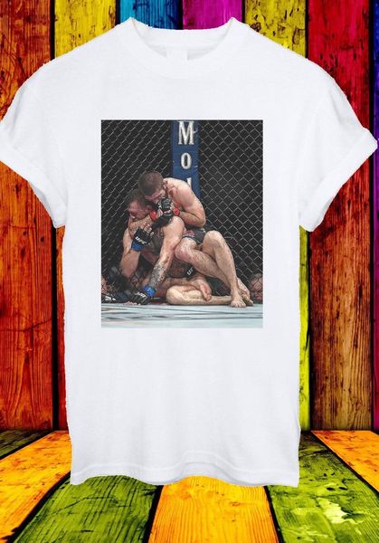 

khabib nurmagomedov ko conor mcgregor u fighter men women t-shirt 2722
