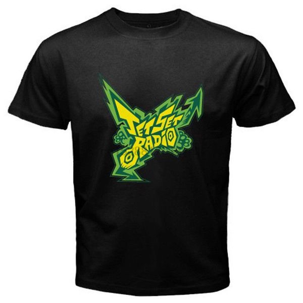 

2020 new summer t shirt new jet set radio logo anime cartoon game mens black t-shirt size s to 3xl print tee shirt hip hop