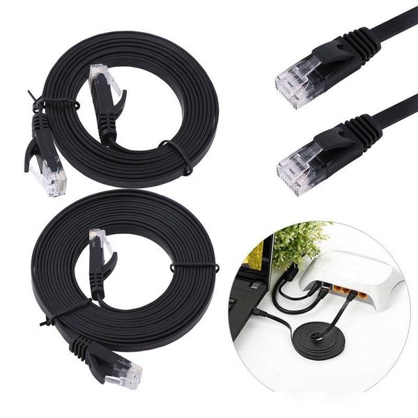 

rj45 cat6 ethernet network flat lan cable utp patch router cables 1000m